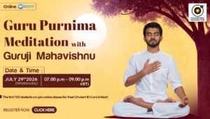 Guru Purnima Meditation with Guruji Mahavishnu On July 29th, 2026